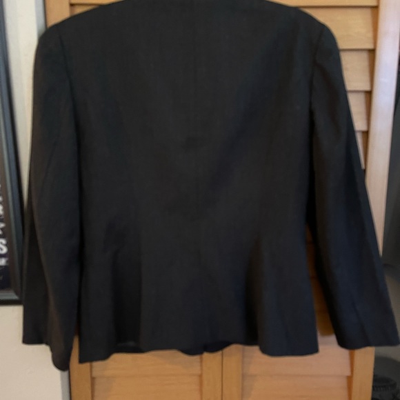 Vintage Renlyn black wool & leather military coat steampunk L blazer - Picture 7 of 8